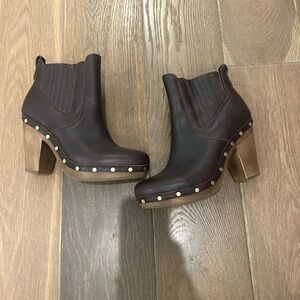 Ugg studded heeled boots